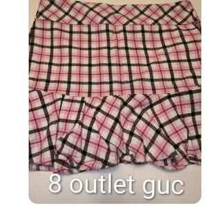 Gymboree Pink Plaid Ruffle Hem Skirt